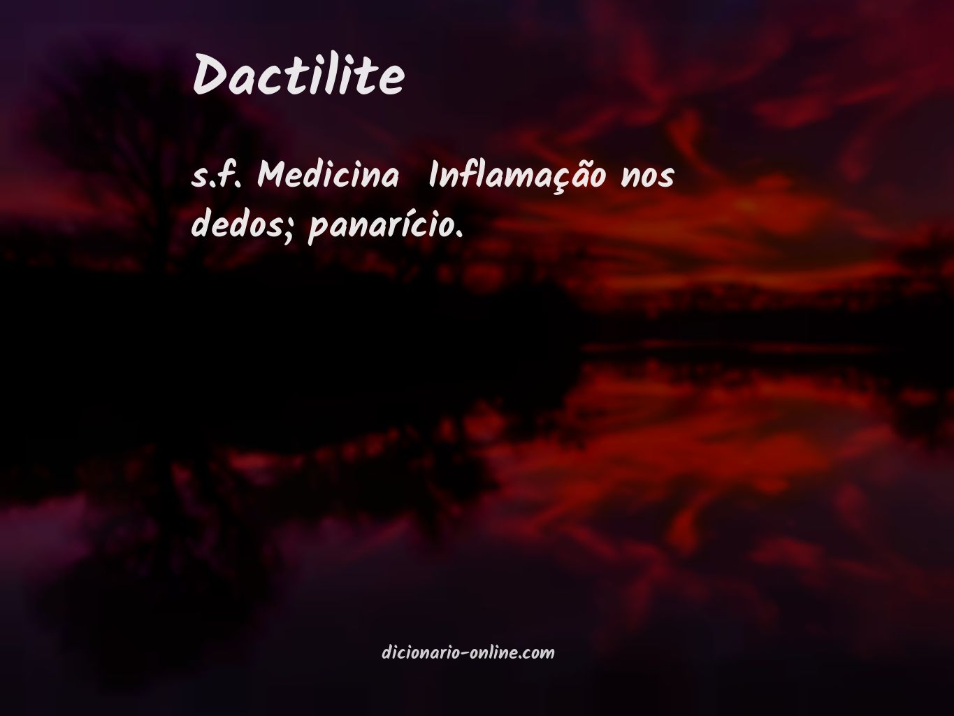 Significado de dactilite