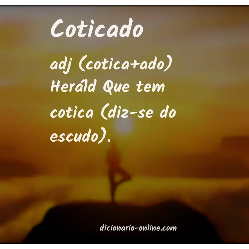 Significado de coticado