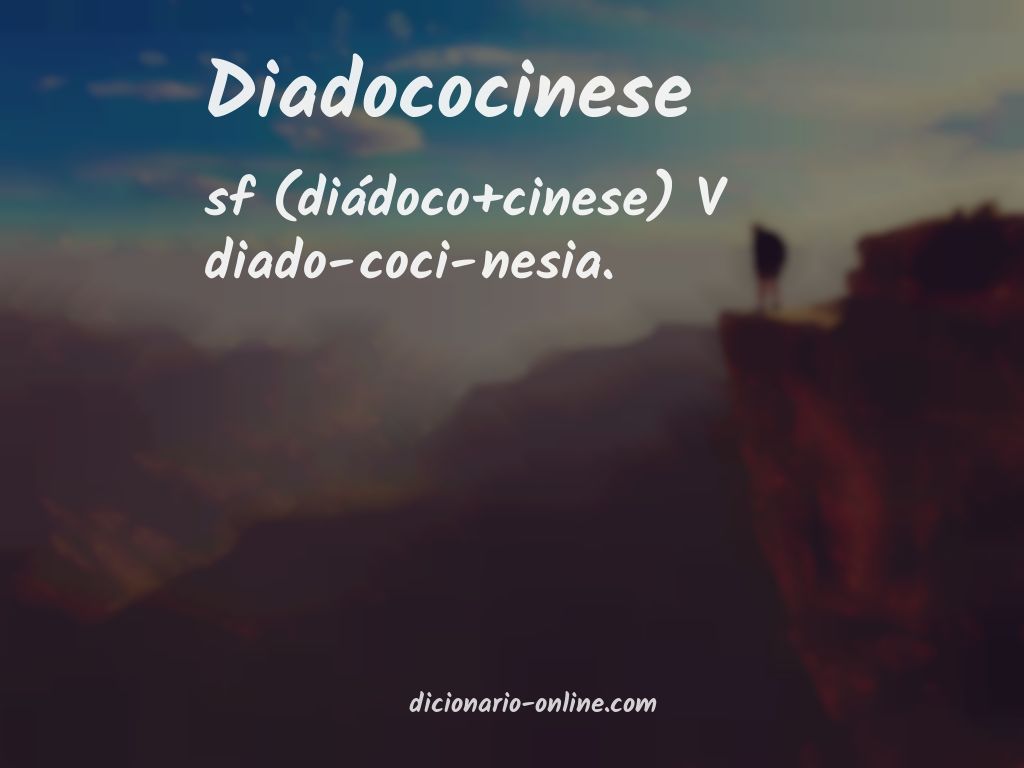 Significado de diadococinese