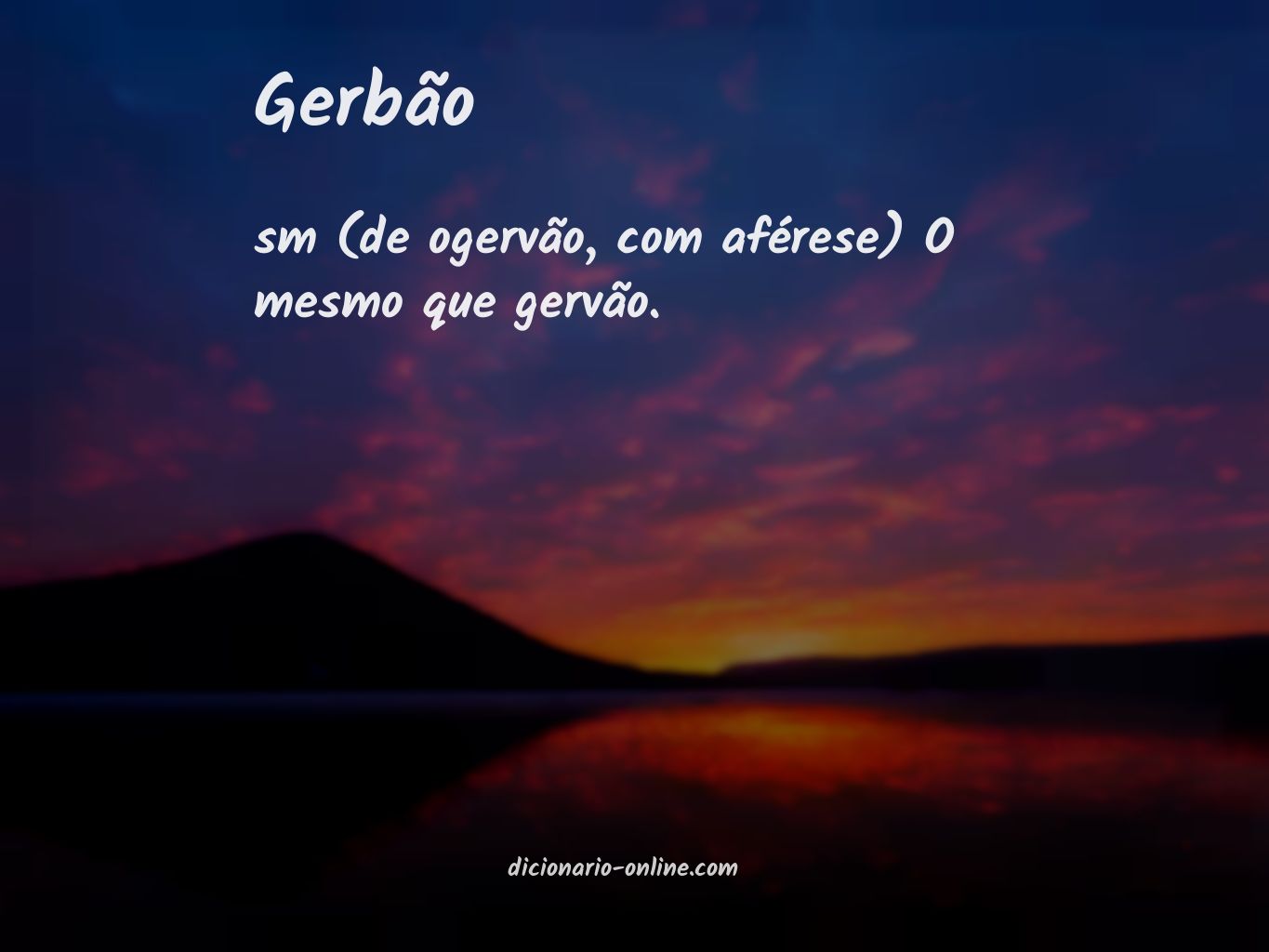 Significado de gerbão