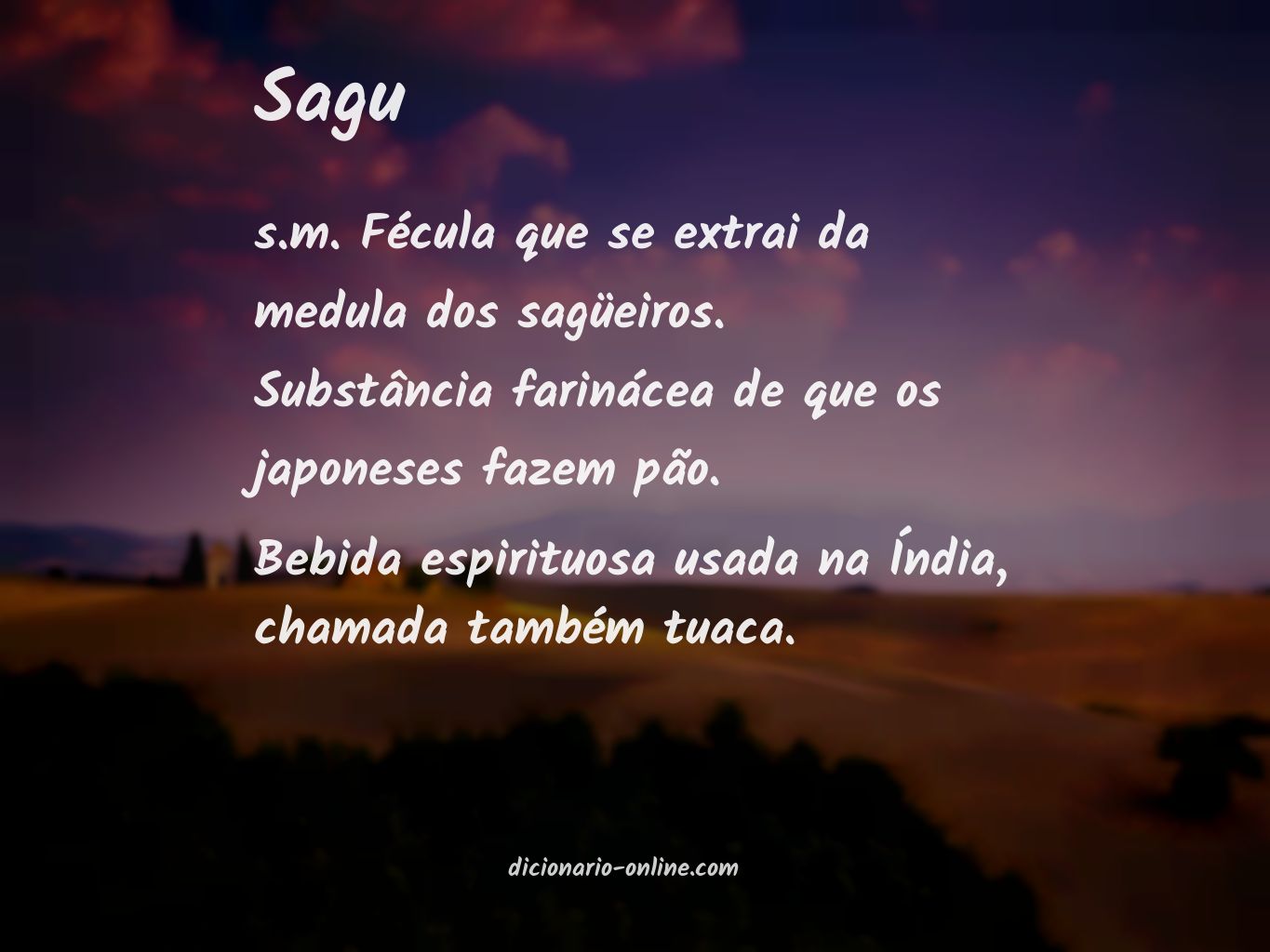 Significado de sagu