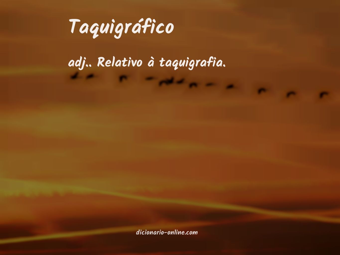 Significado de taquigráfico