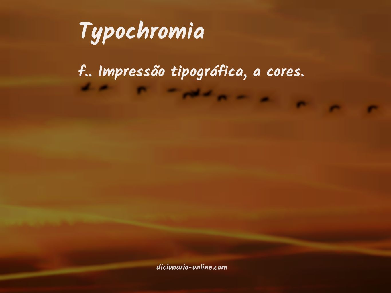 Significado de typochromia