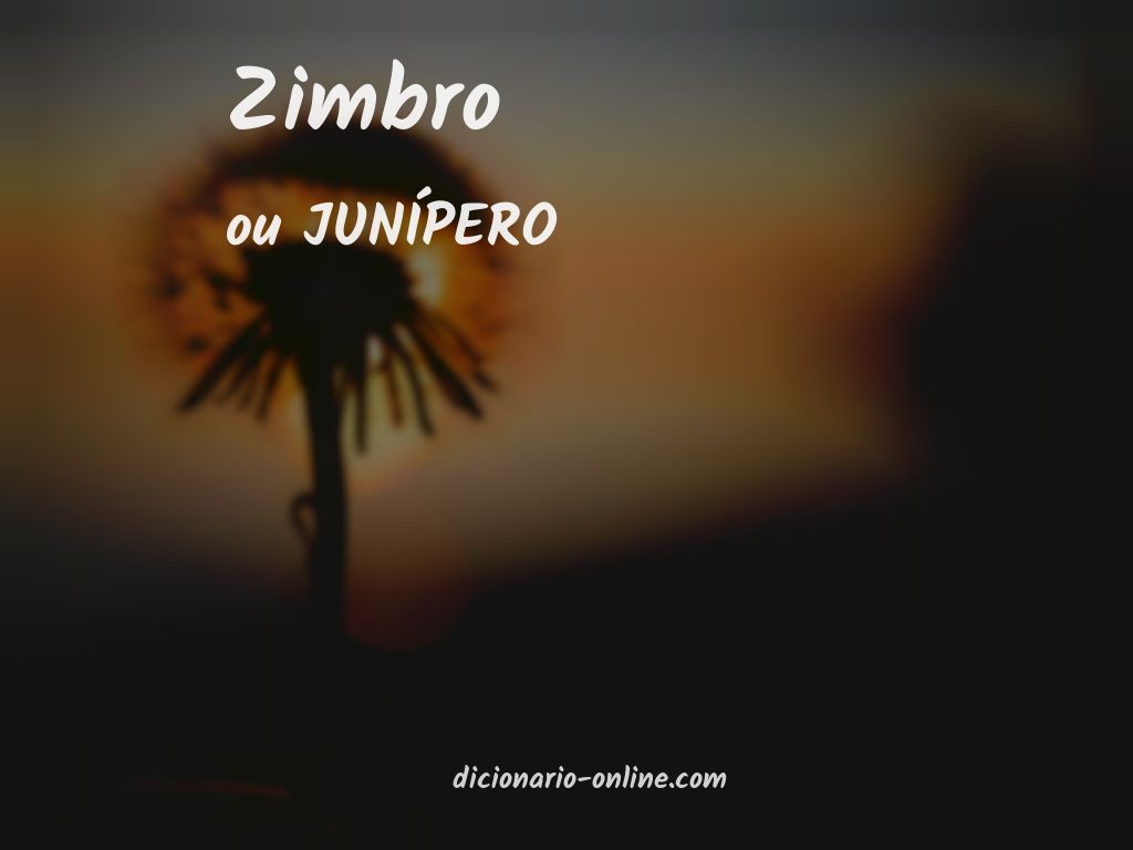 Significado de zimbro