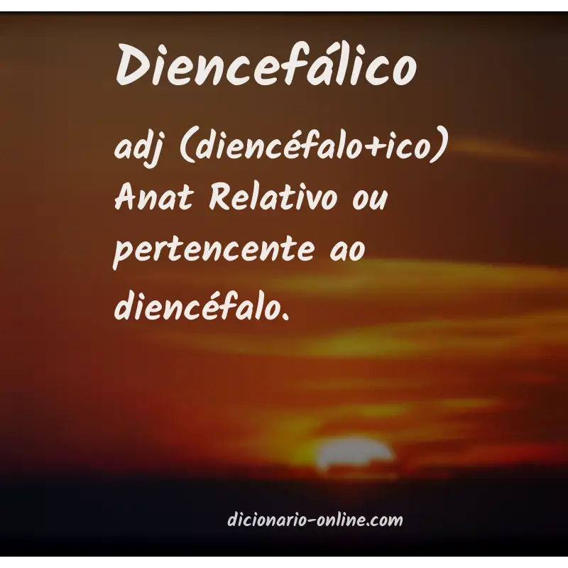 Significado de diencefálico