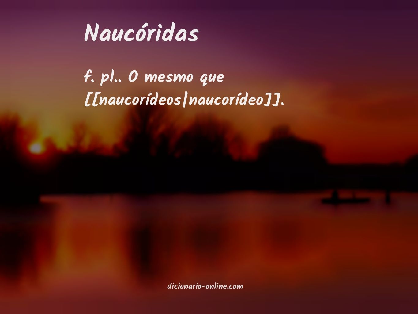 Significado de naucóridas