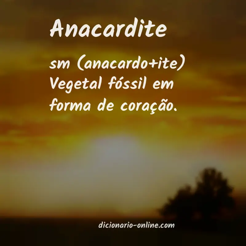 Significado de anacardite