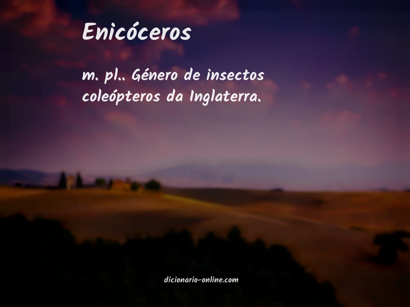 Significado de enicóceros