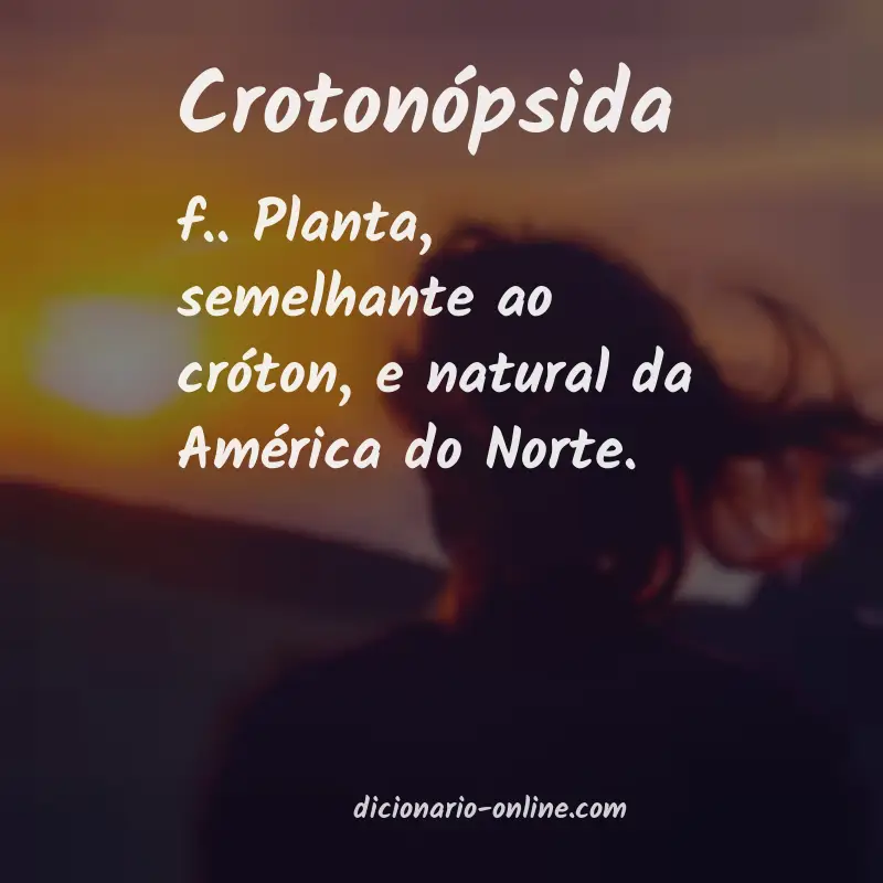 Significado de crotonópsida