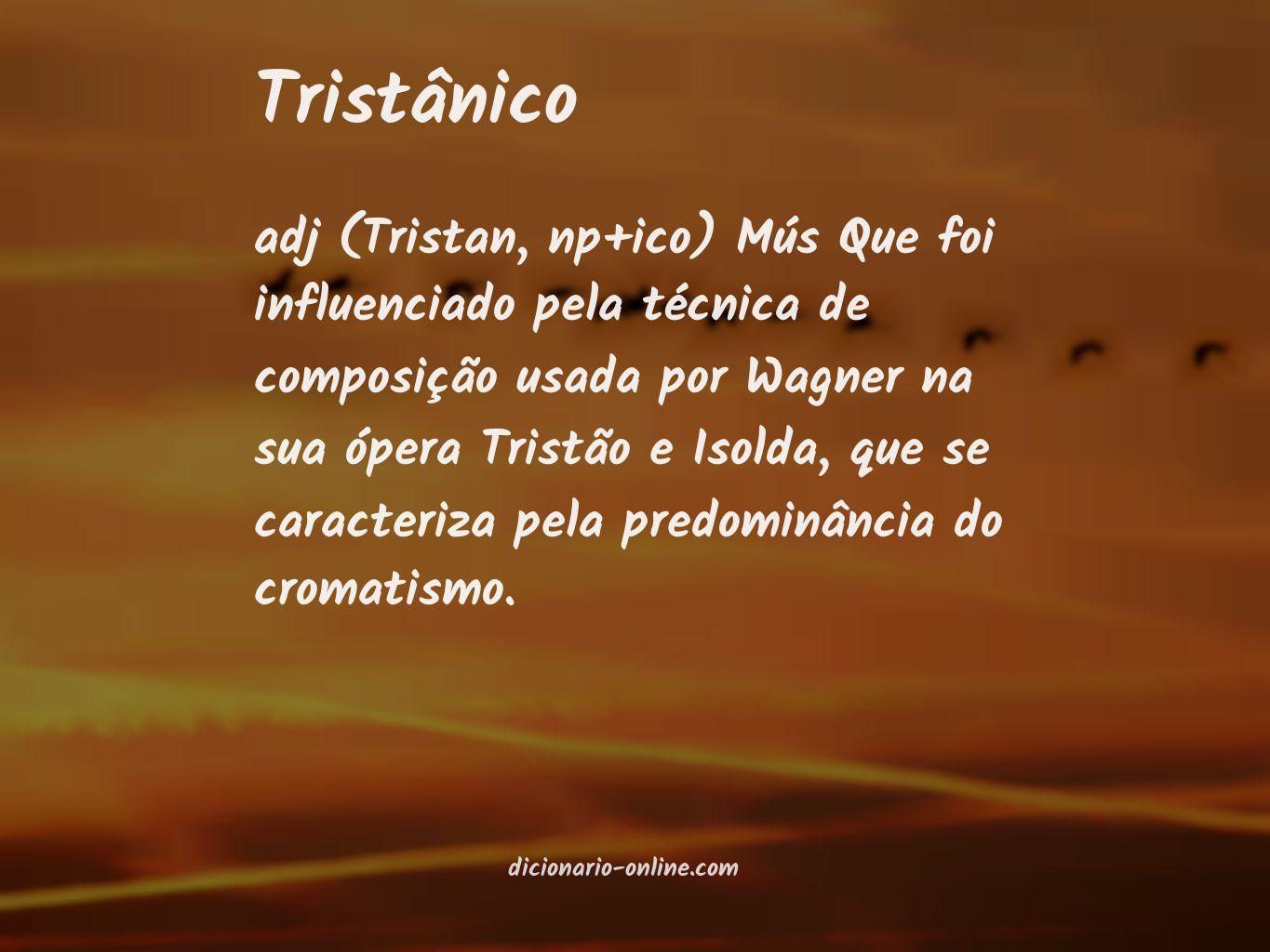 Significado de tristânico