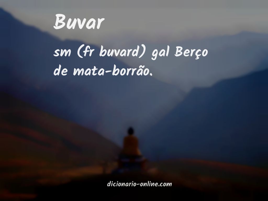 Significado de buvar