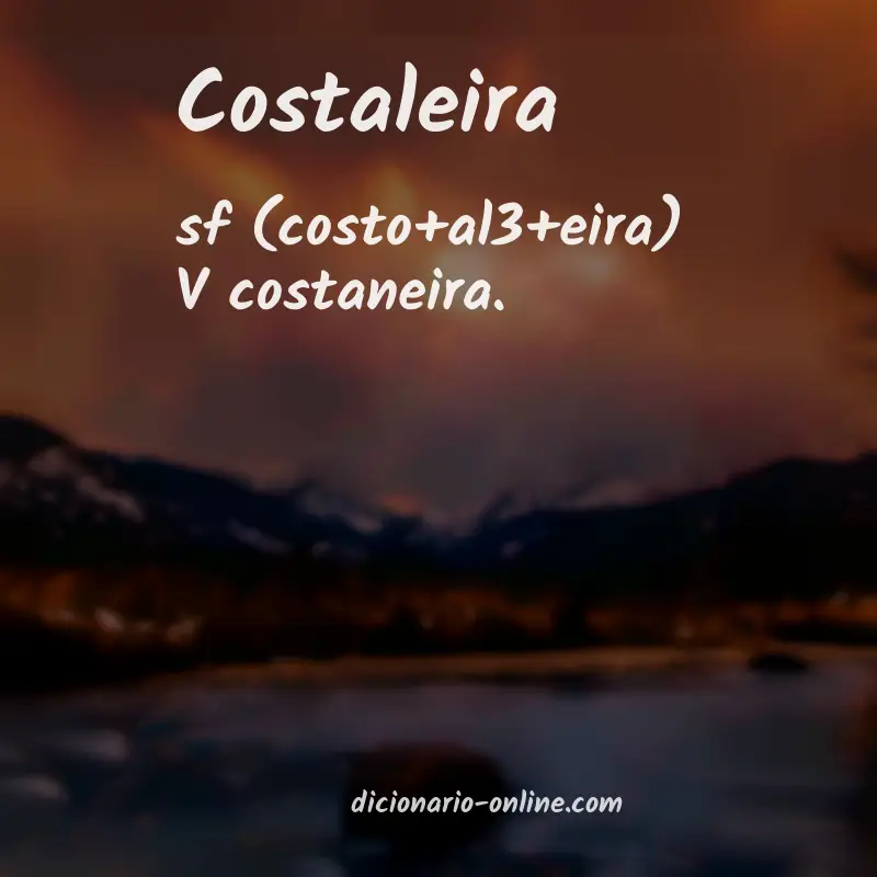 Significado de costaleira