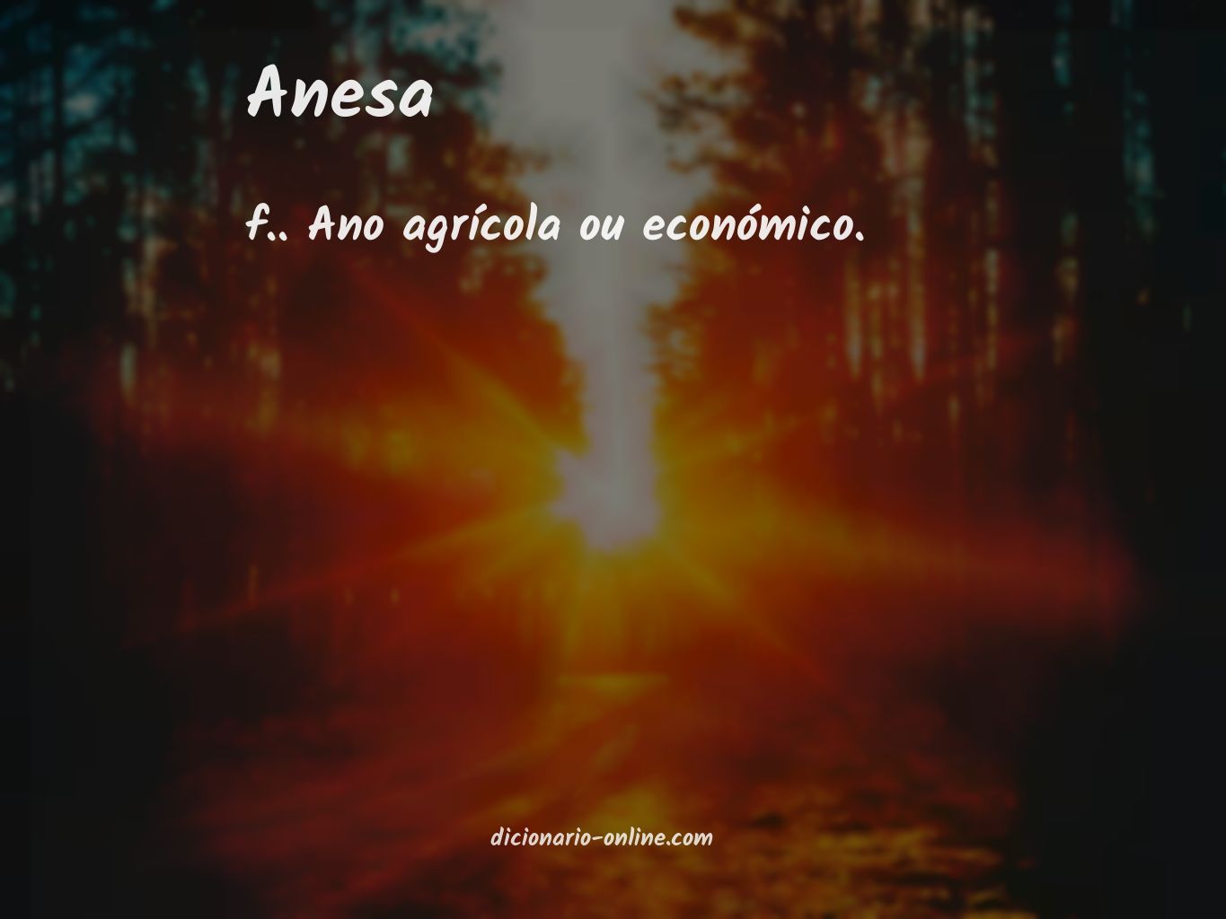 Significado de anesa