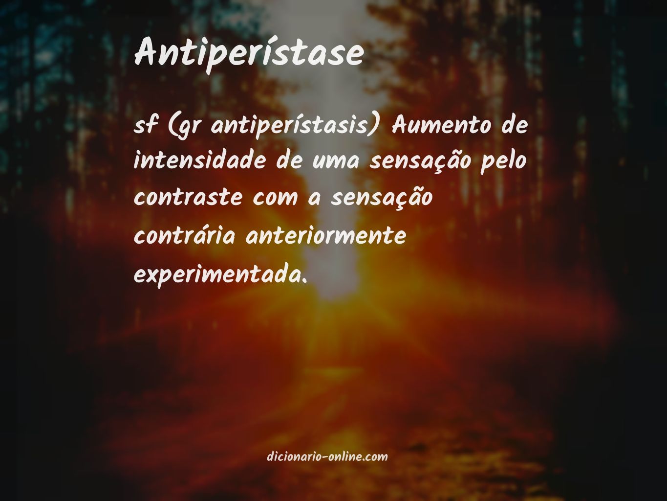 Significado de antiperístase