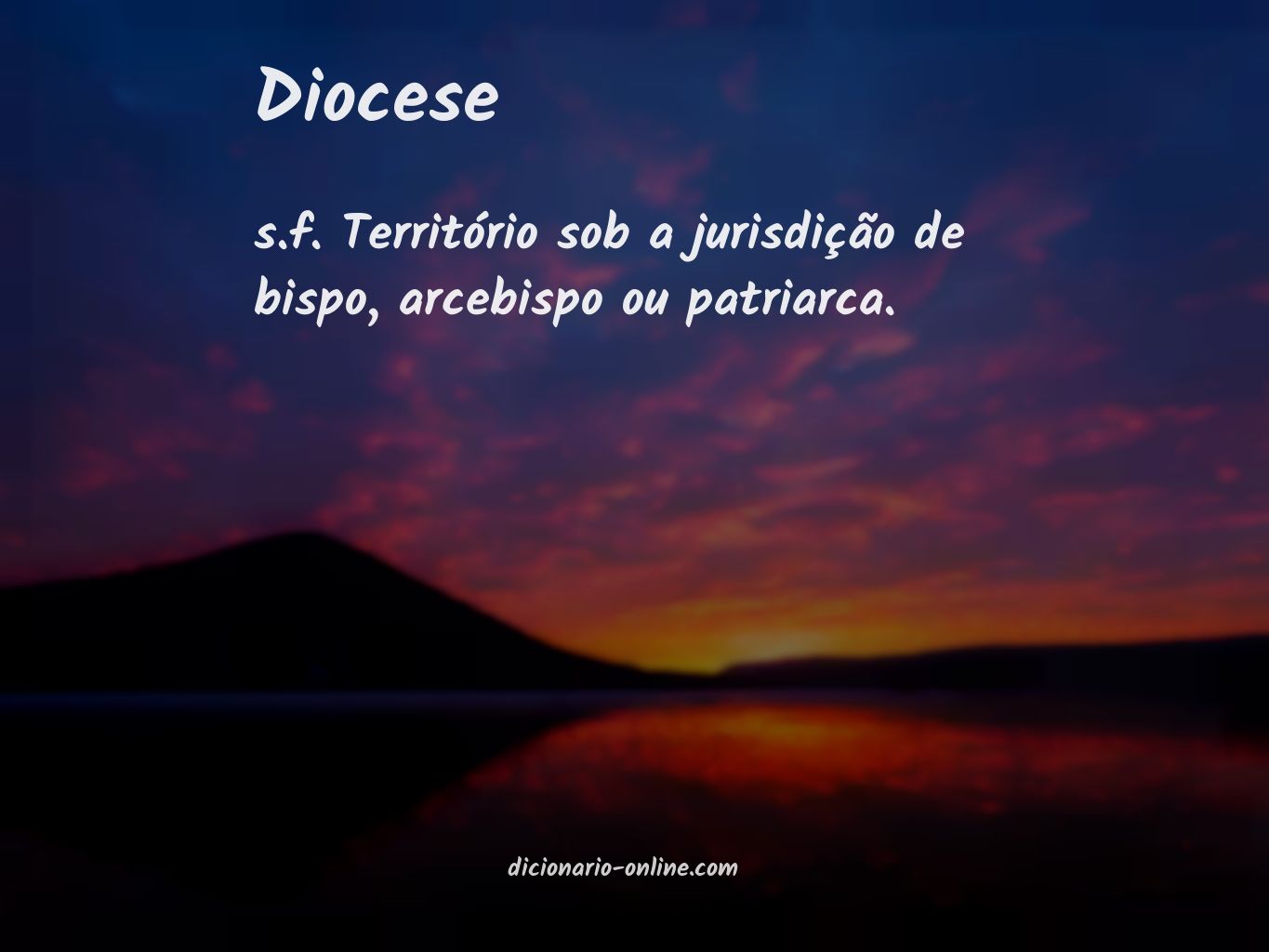 Significado de diocese