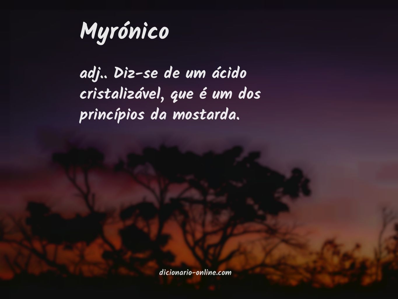 Significado de myrónico