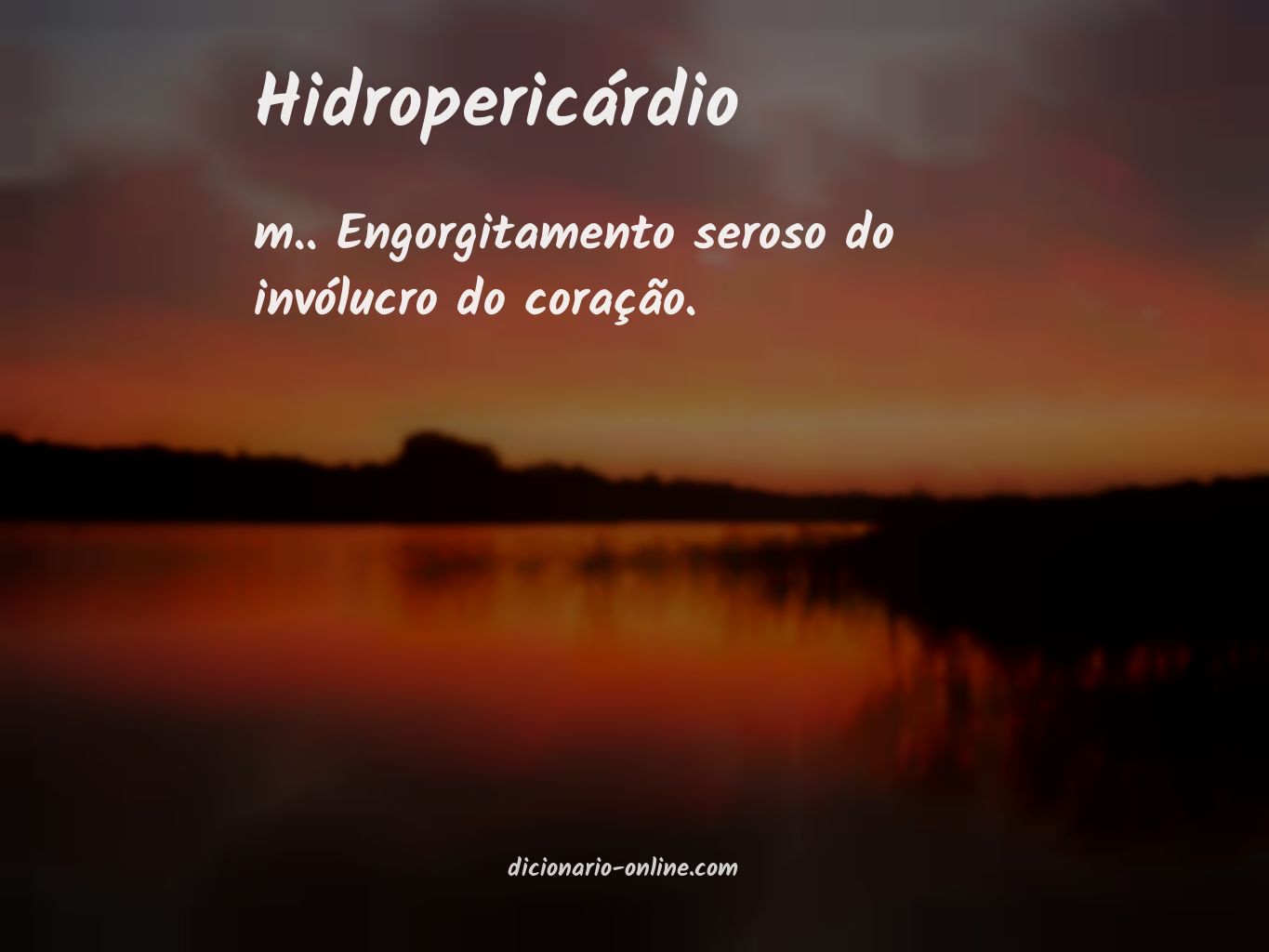 Significado de hidropericárdio