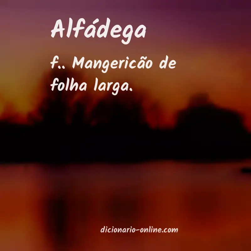 Significado de alfádega