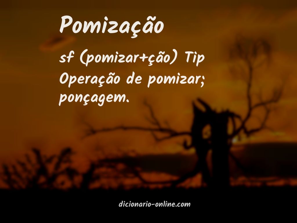 Significado de pomização