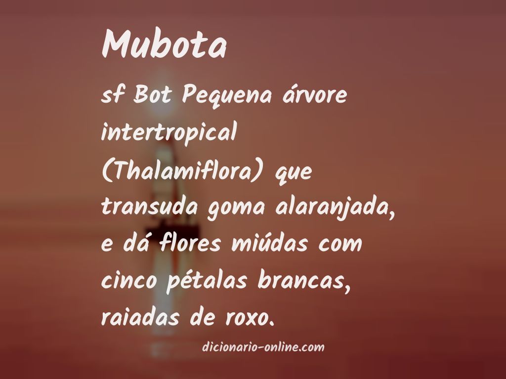 Significado de mubota