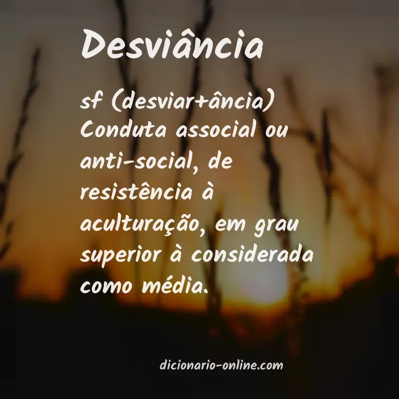 Significado de desviância