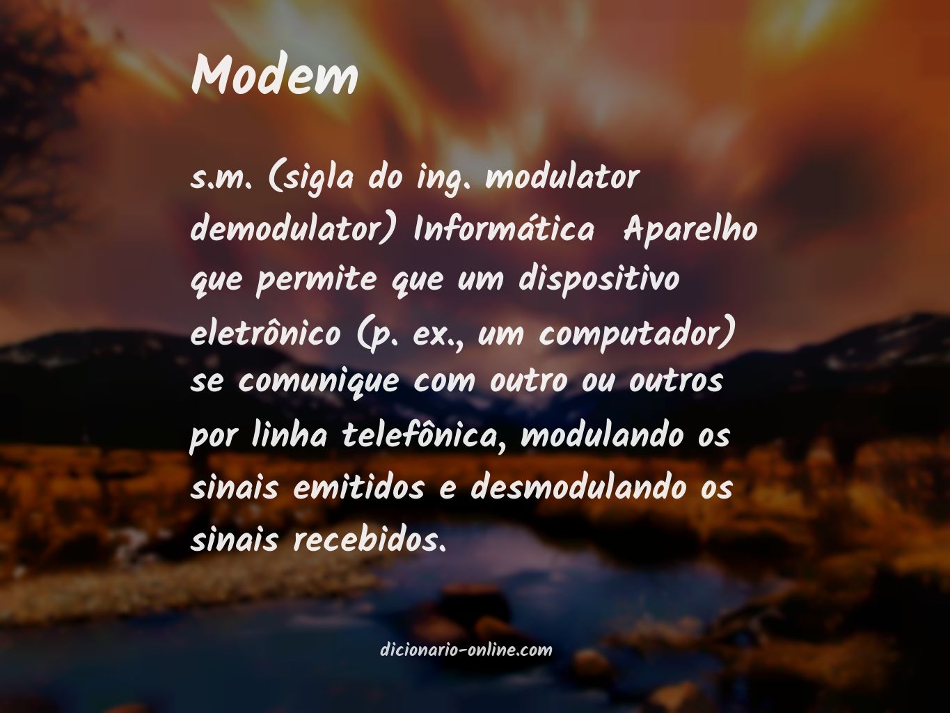 Significado de modem