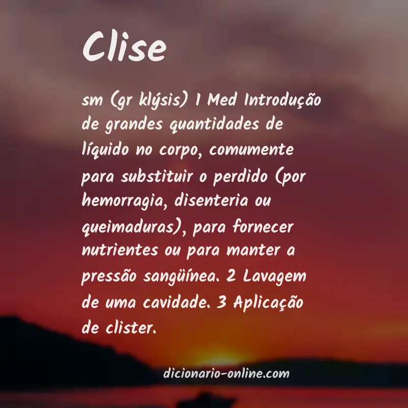 Significado de clise