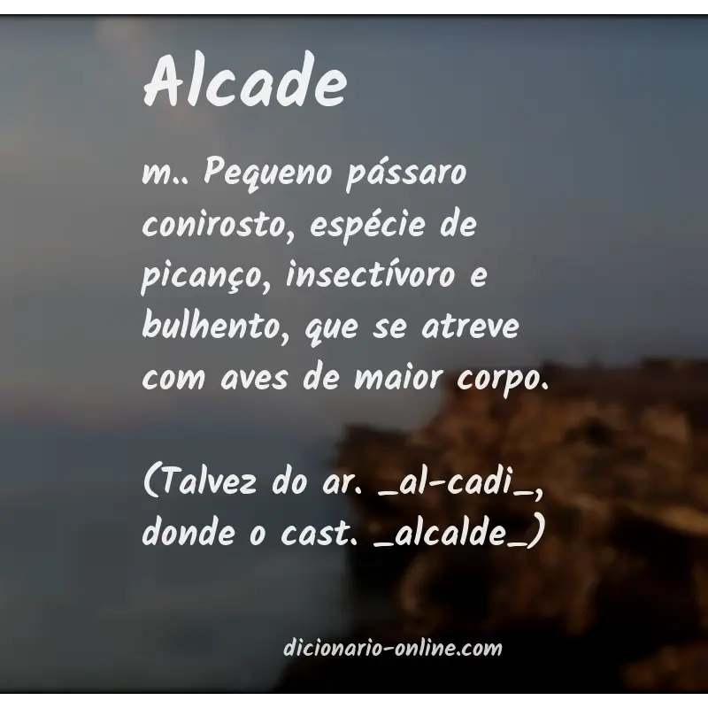 Significado de alcade