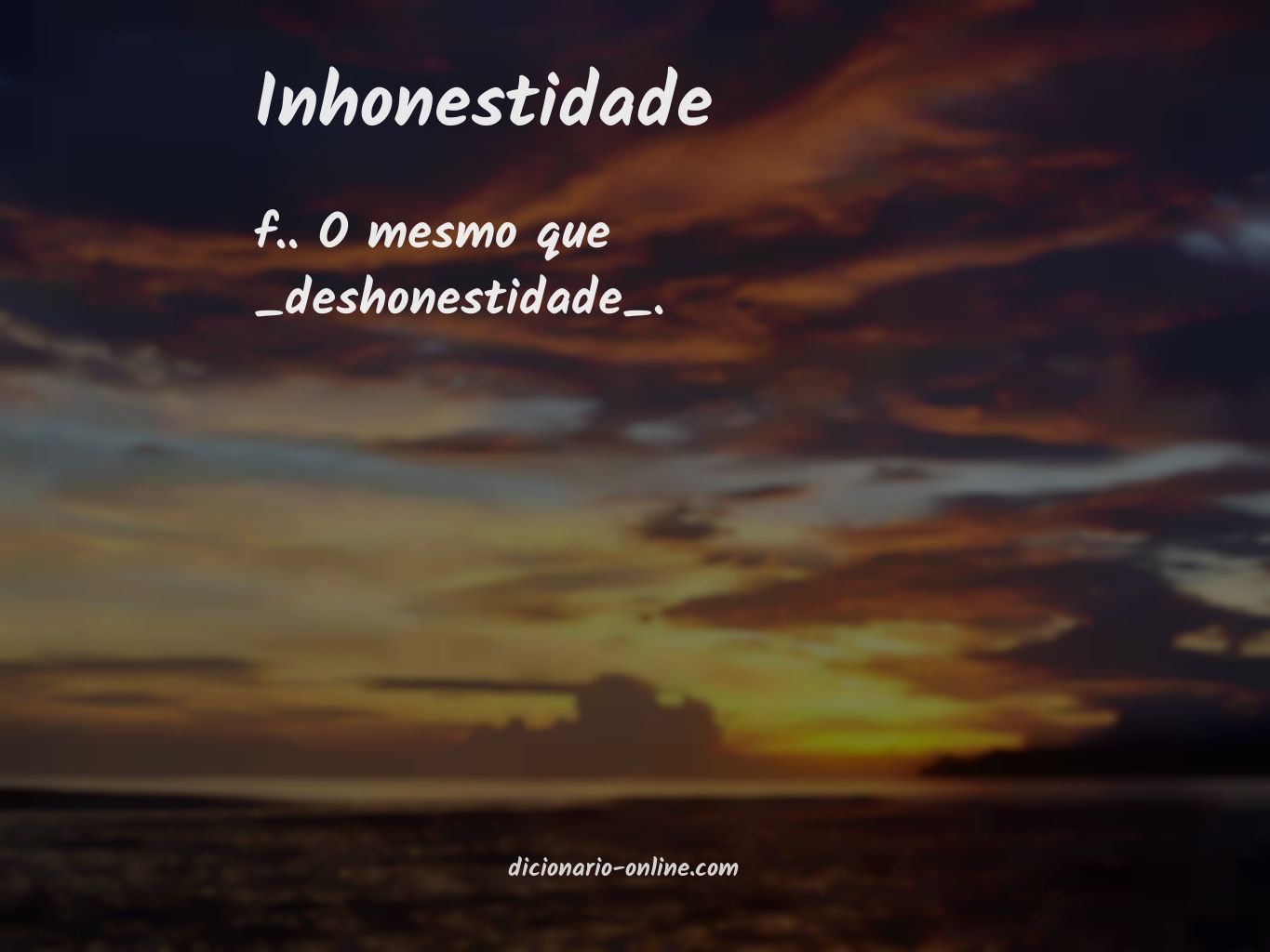 Significado de inhonestidade