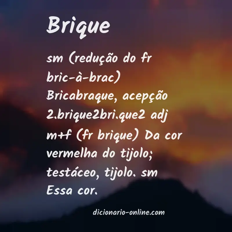 Significado de brique