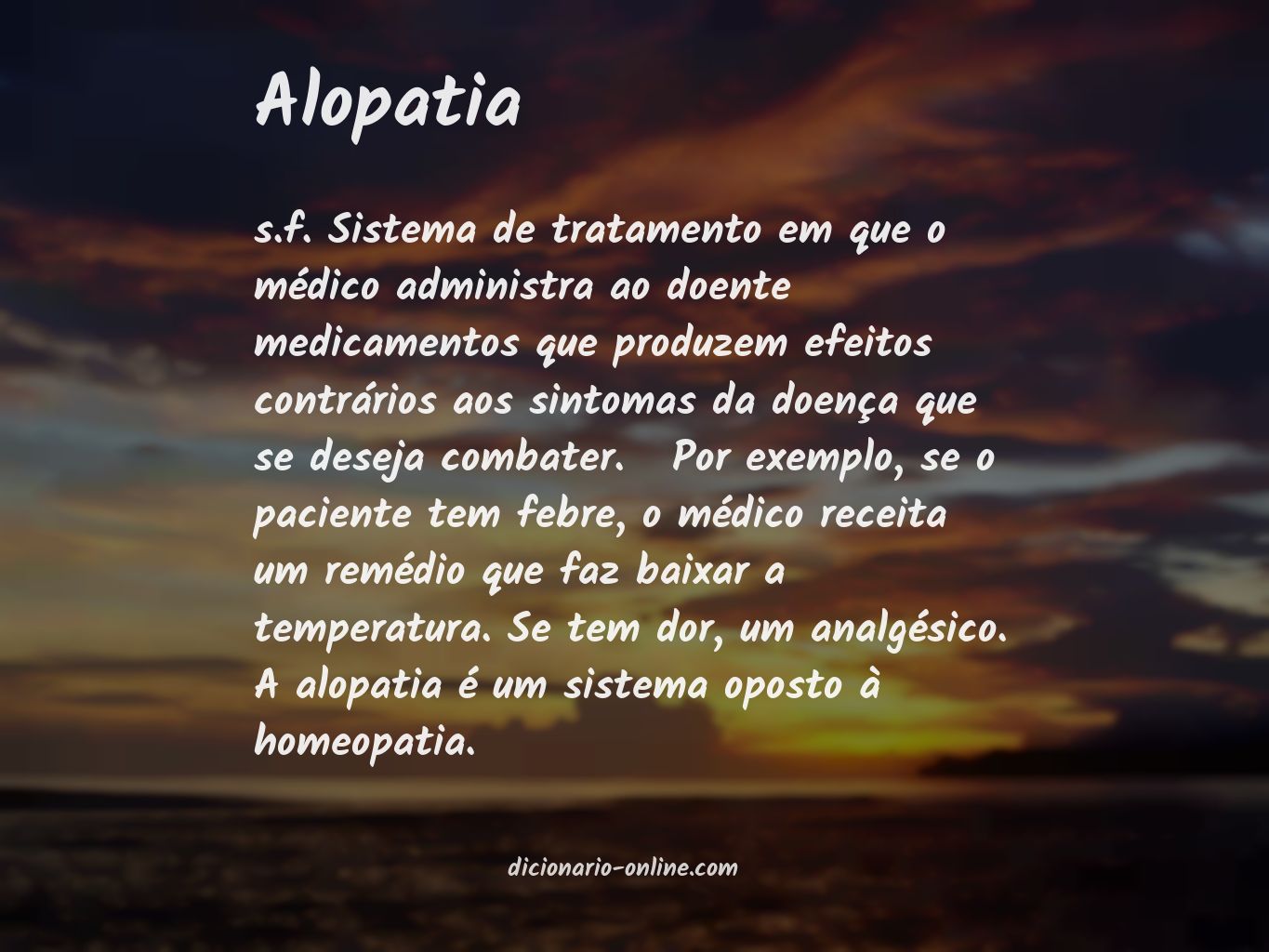 Significado de alopatia