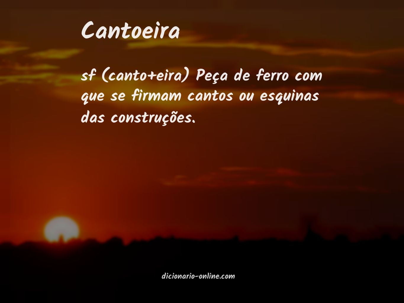 Significado de cantoeira