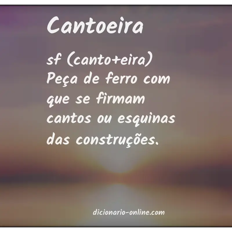 Significado de cantoeira