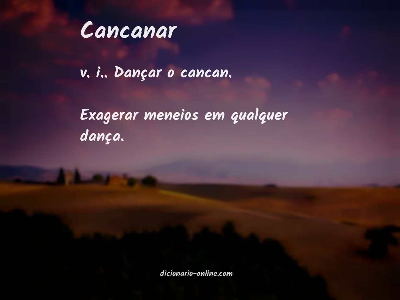 Significado de cancanar