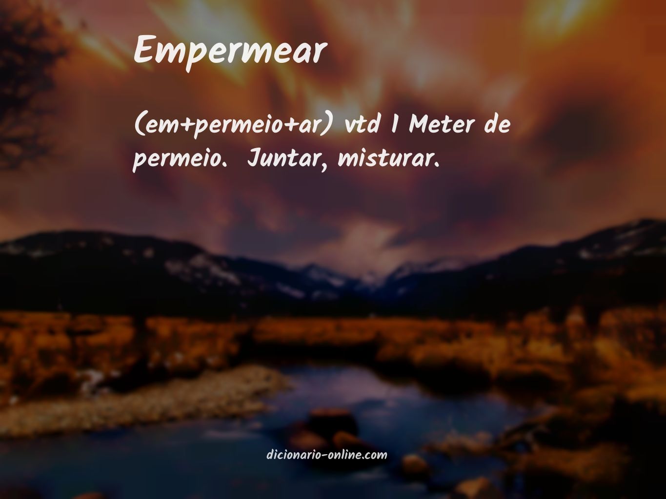 Significado de empermear