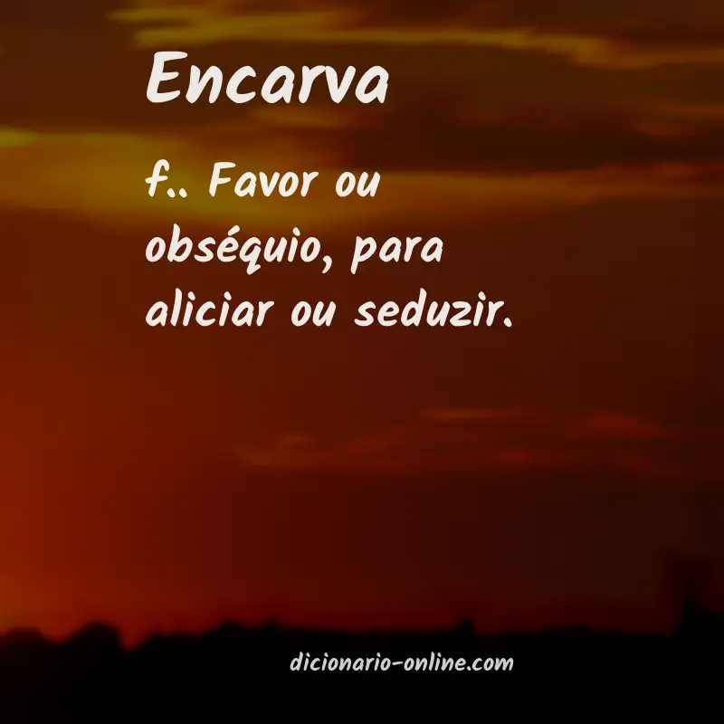 Significado de encarva