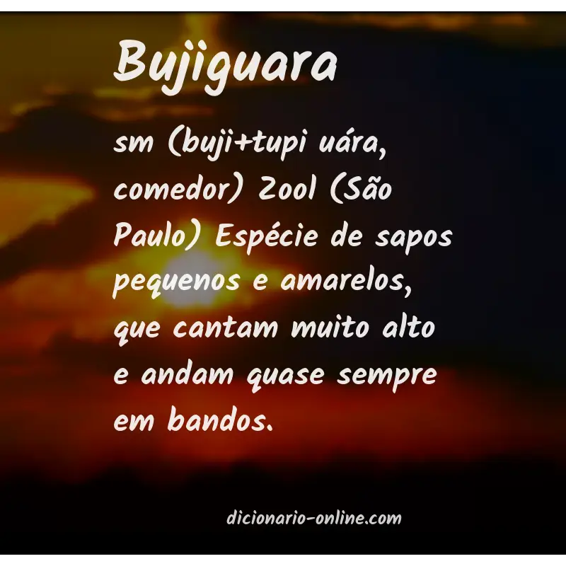 Significado de bujiguara