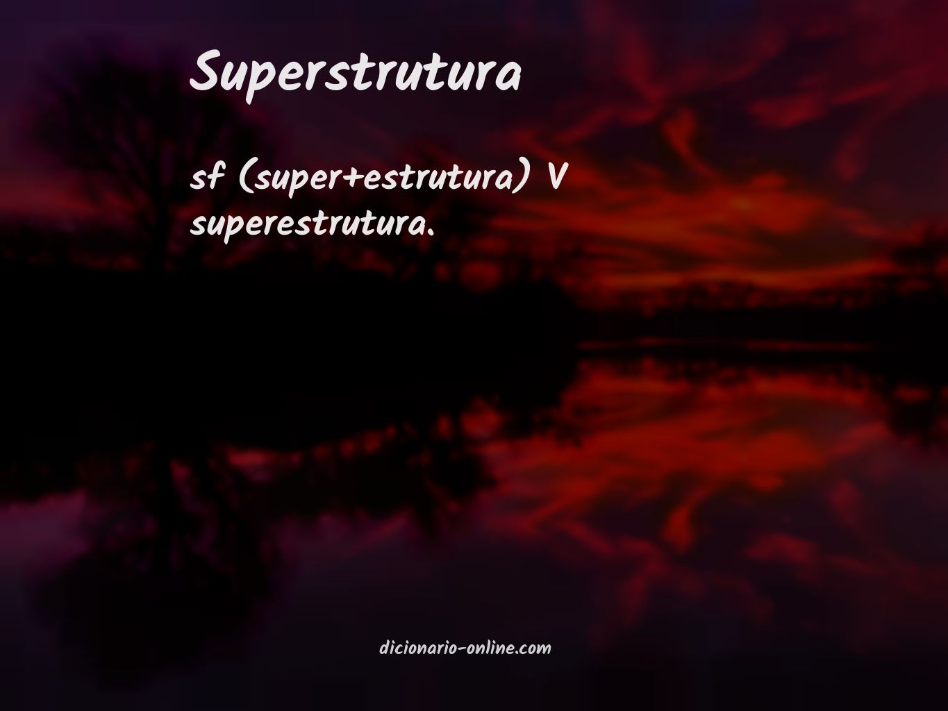 Significado de superstrutura
