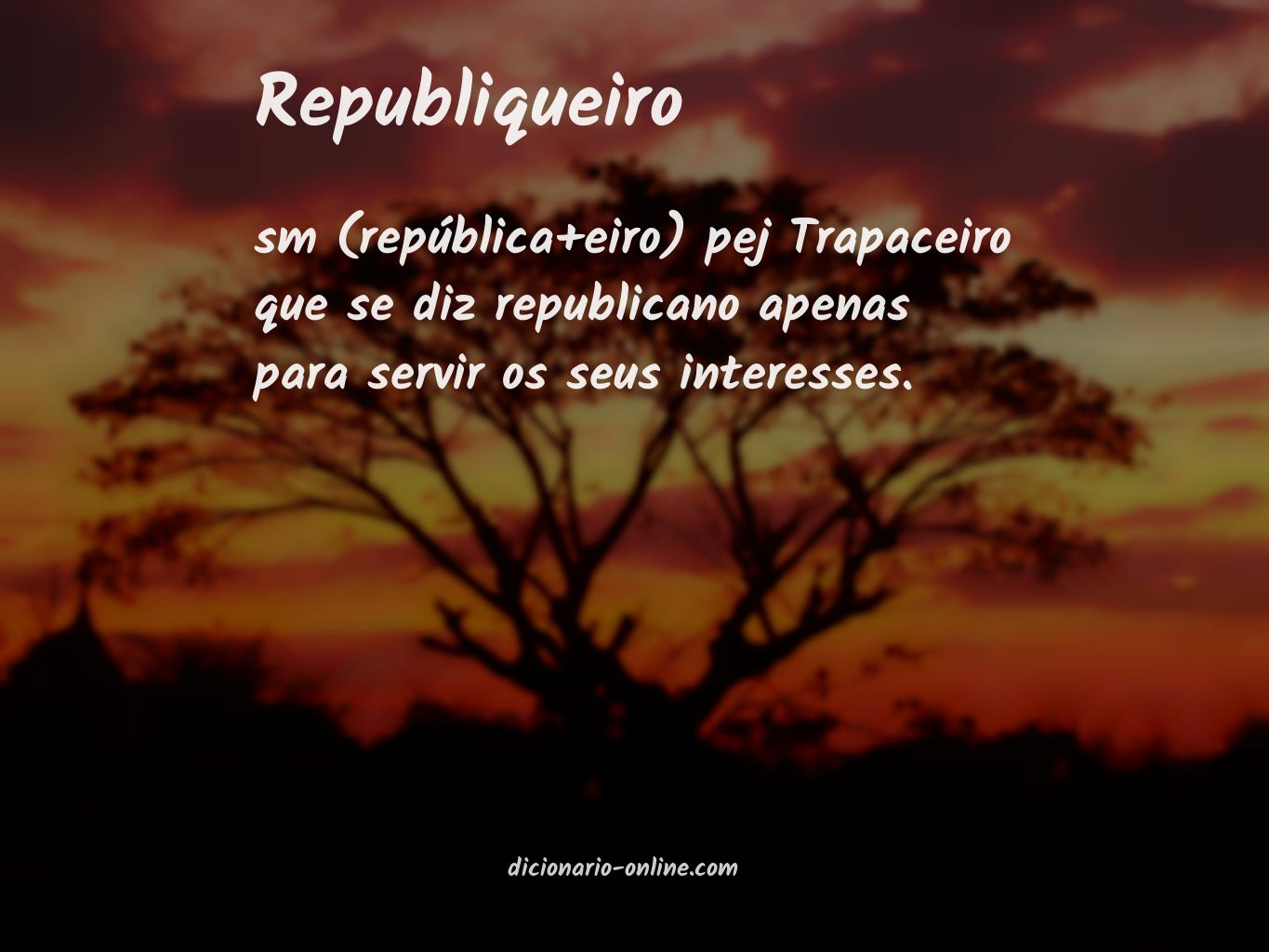 Significado de republiqueiro