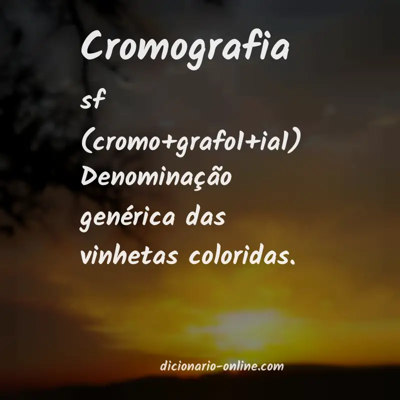Significado de cromografia