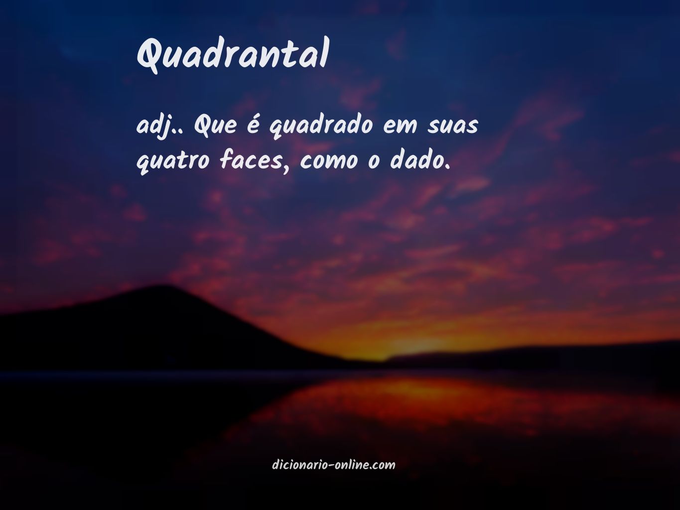 Significado de quadrantal