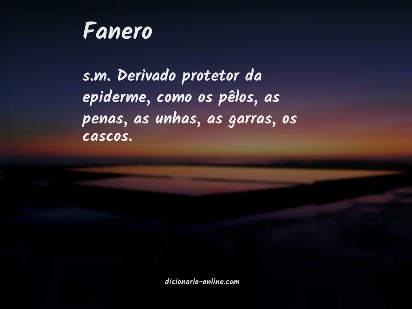 Significado de fanero