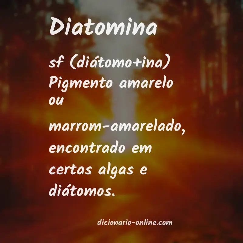 Significado de diatomina