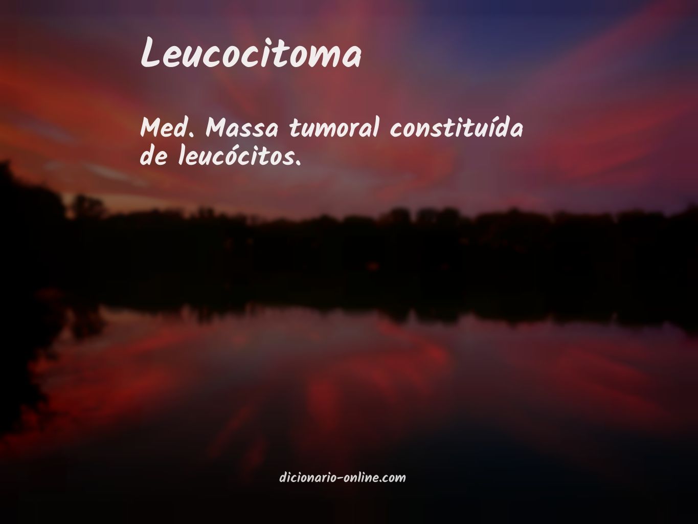 Significado de leucocitoma
