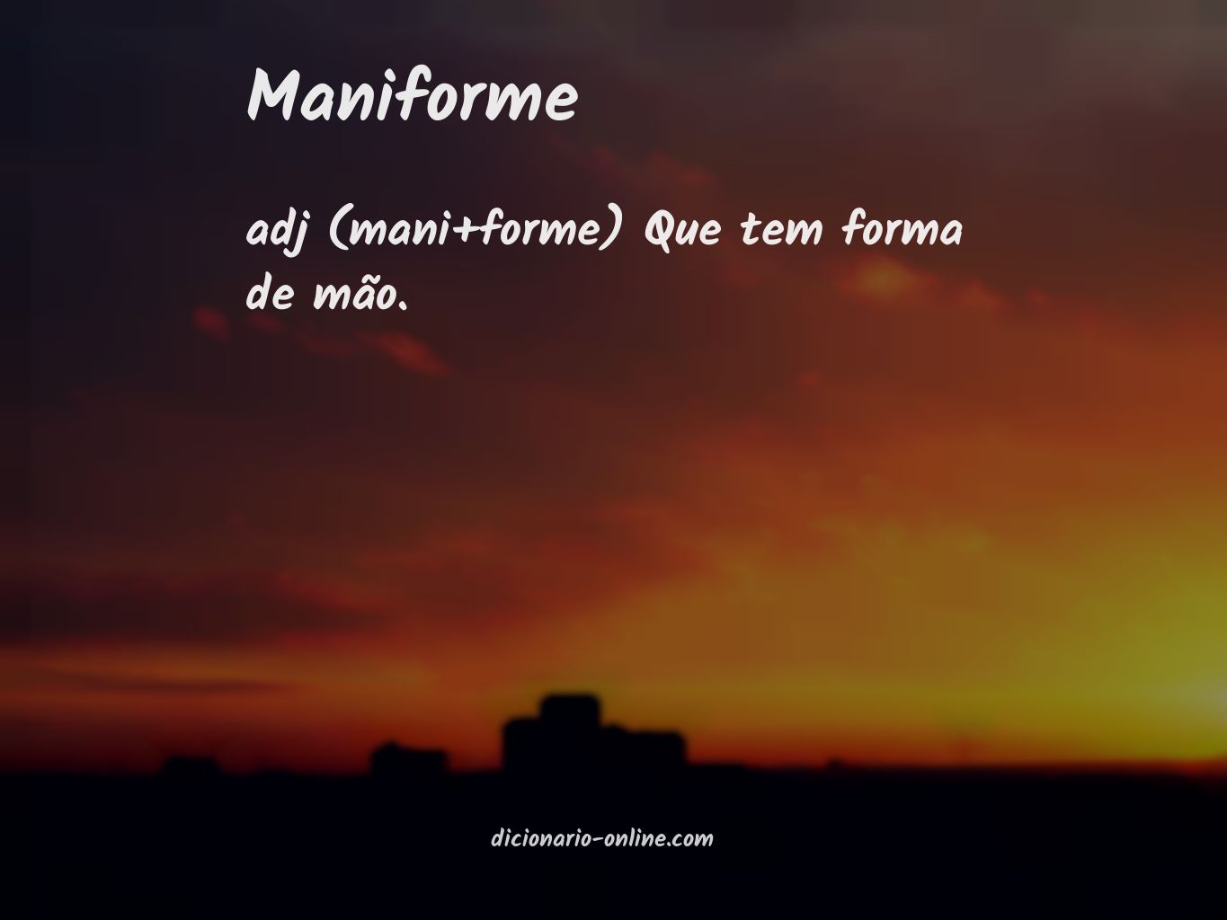 Significado de maniforme