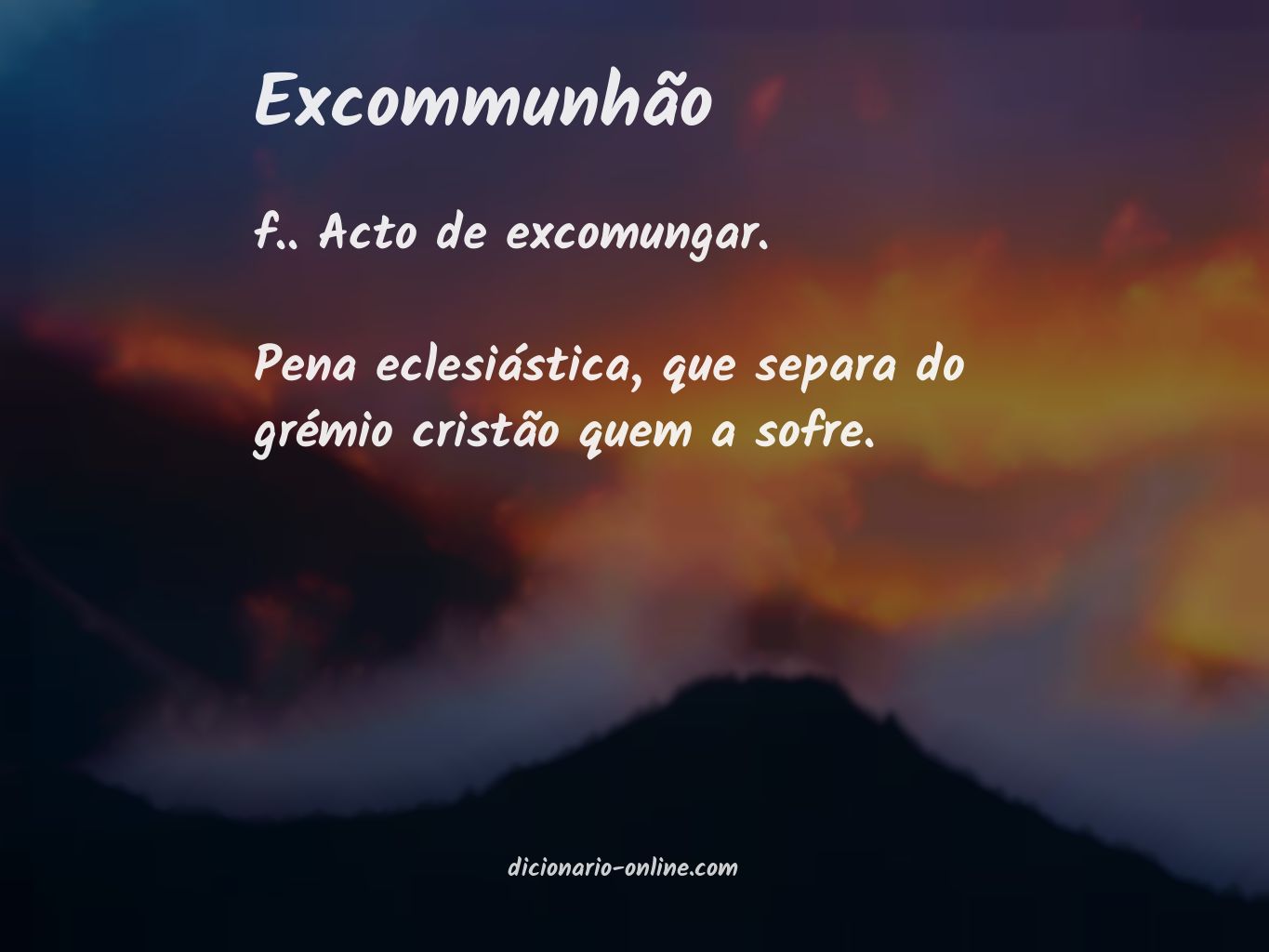 Significado de excommunhão