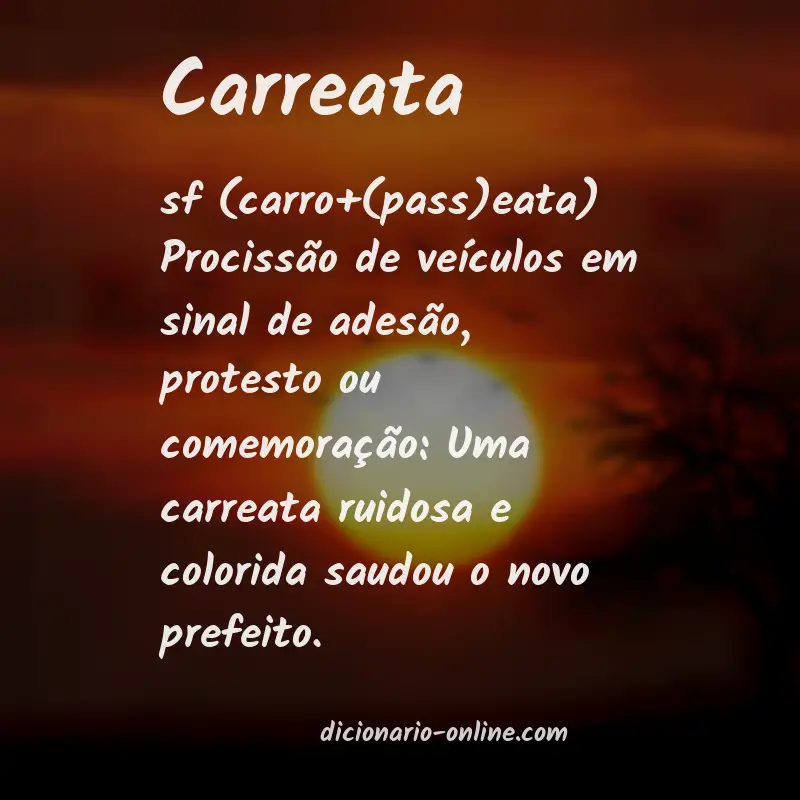 Significado de carreata