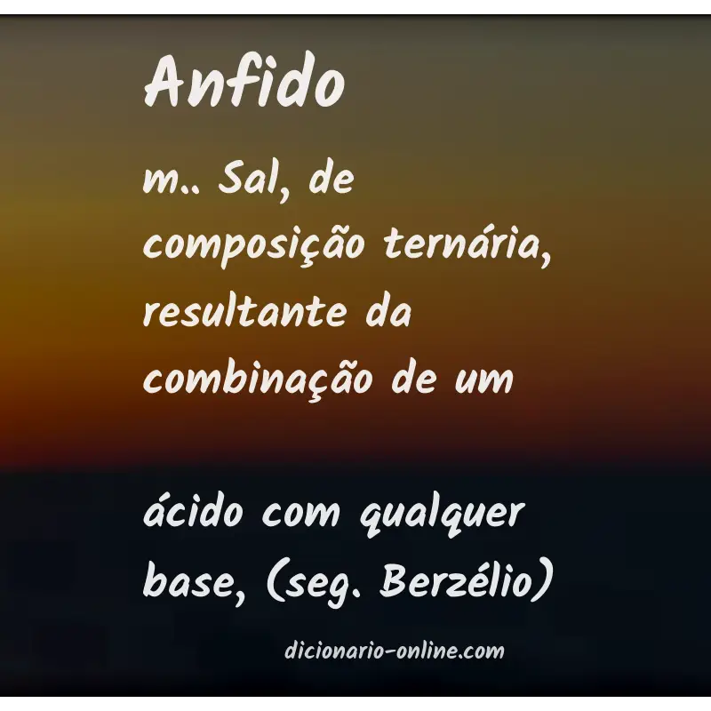 Significado de anfido