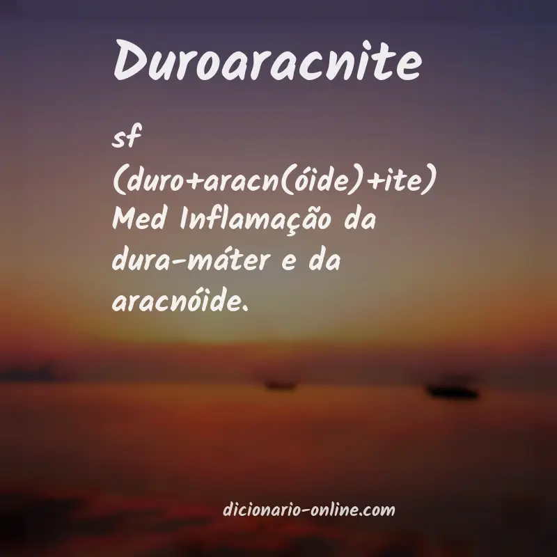 Significado de duroaracnite