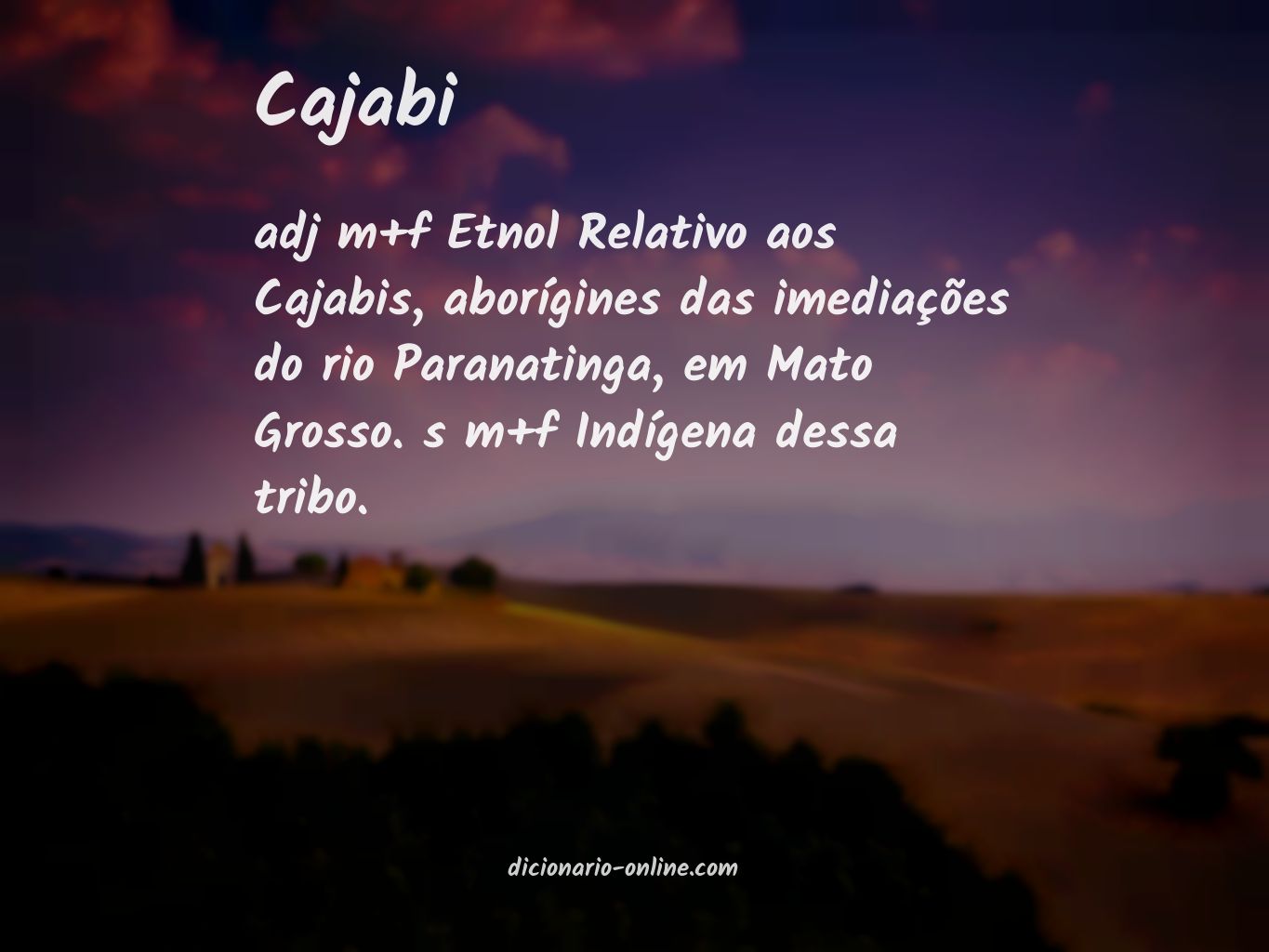 Significado de cajabi